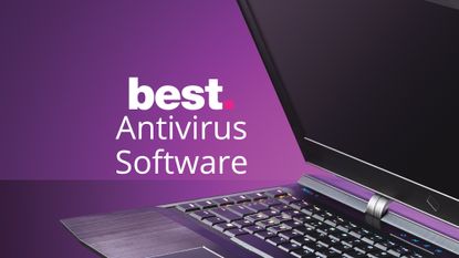 Best antivirus software next to an open laptop